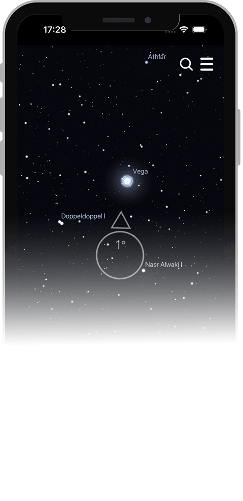 Universe Star Finder App on iPhone
